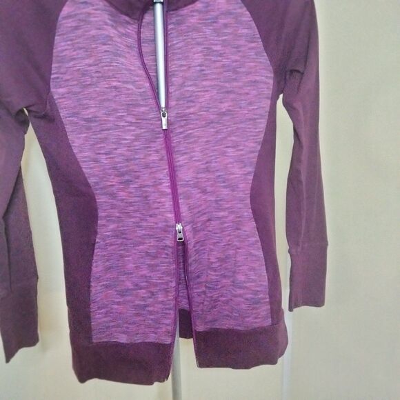Columbia Women's SMALL light weight cotton zip up jacket purple - Picture 2 of 9